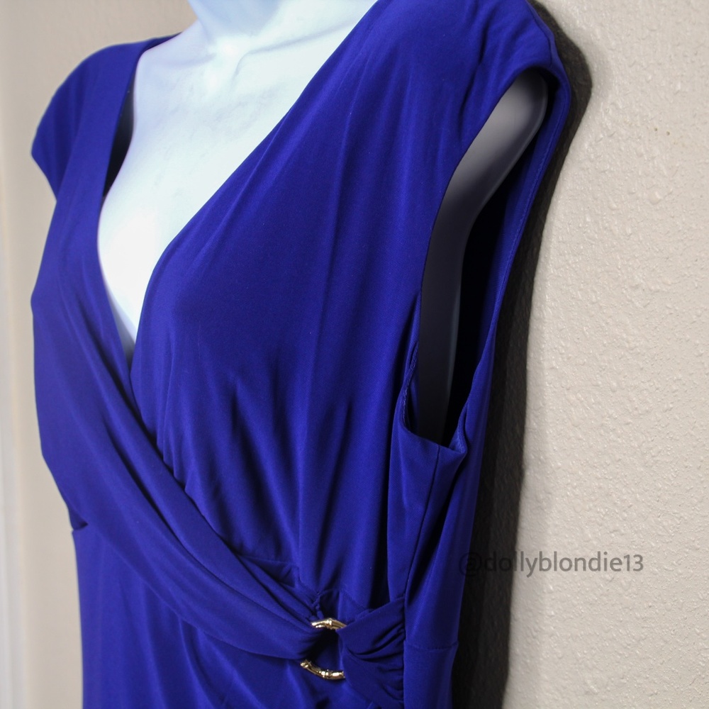 Ralph Lauren Blue V-Neck Dress